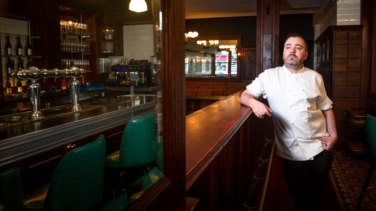 Chef and owner of Otis Restaurant, Damian Brabender, set up chef's table events to help get the restaurant back open after coronavirus restrictions. Picture: Elesa Kurtz 