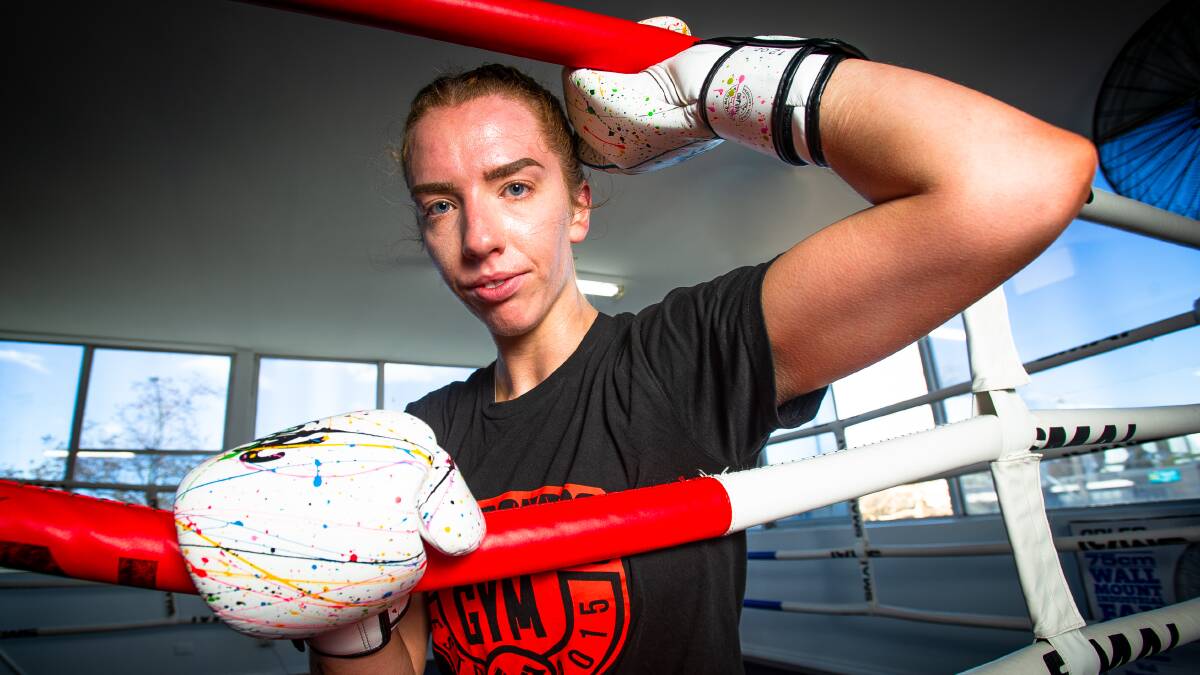Fighter Sharnae Lignieres is back in the ring on Saturday night. Picture: Elesa Kurtz