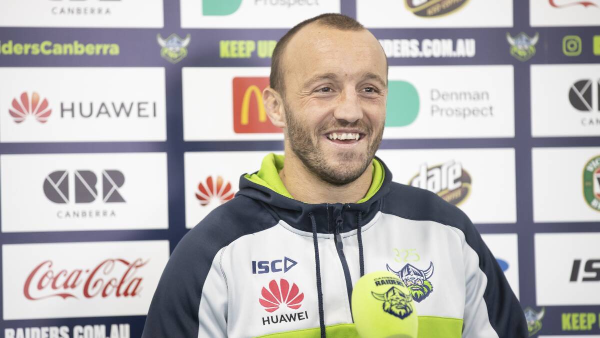Raiders co-captain Josh Hodgson says their attack has become one dimensional. Picture: Sitthixay Ditthavong