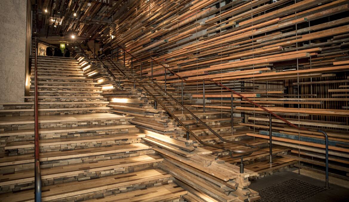 The famous staircase at Ovolo Nishi is also in Australian Traveller. Picture: Photox