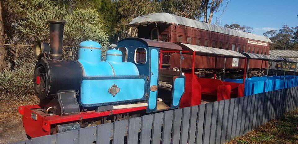 Bluebell the little train is operating again. Picture: Supplied