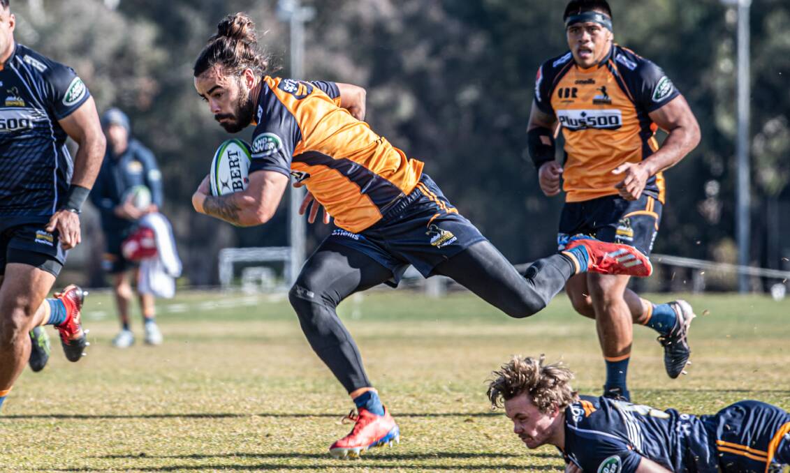 Andy Muirhead and the Brumbies are back at training. Picture: Karleen Minney