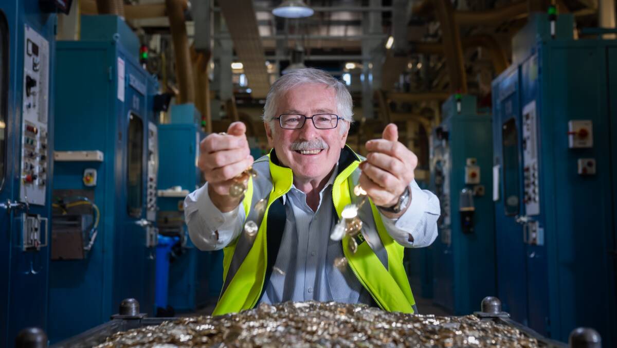 Royal Australian Mint chief executive Ross MacDiarmid has plans to offset the falling interest in coins. Picture: Karleen Minney