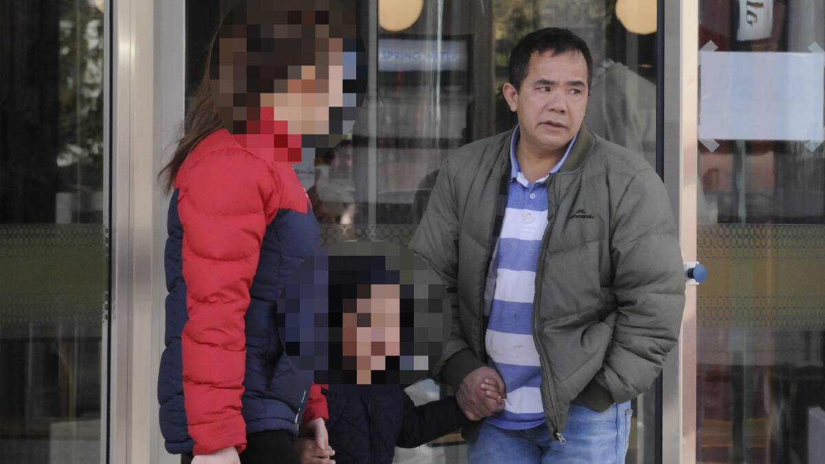 Van Dam Hoang outside the ACT Magistrates Court. Picture: Blake Foden