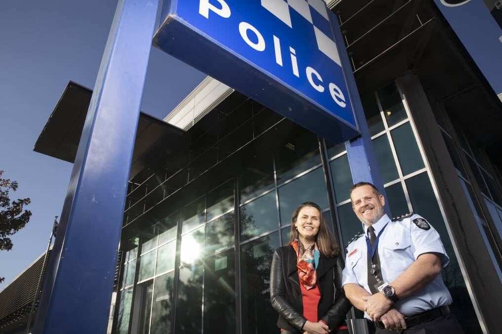 Program director Kath Taplin and inspector Ross Williams. Picture: Sitthixay Ditthavong 