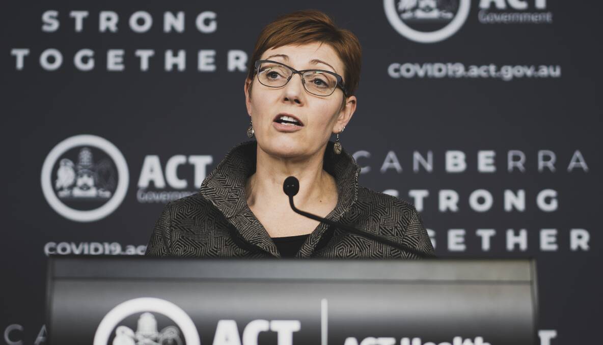 ACT Health Minister Rachel Stephen-Smith said COVID-19 had significantly impacted the entire ACT health system. Picture: Dion Georgopoulos