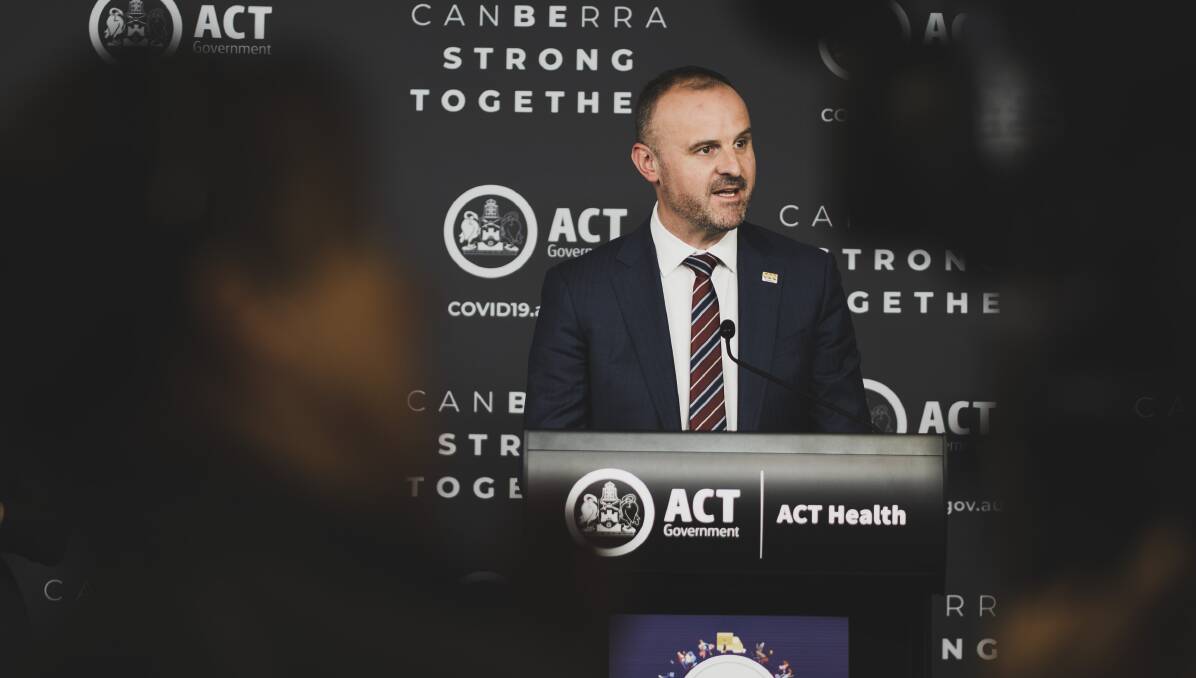 ACT Chief Minister and Labor leader Andrew Barr. Picture: Dion Georgopoulos