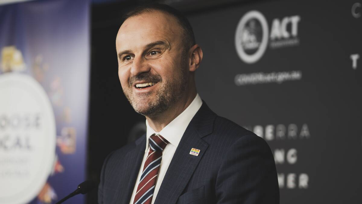 ACT Chief Minister Andrew Barr is confident of maintaining ties with the FFA. Picture: Dion Georgopoulos