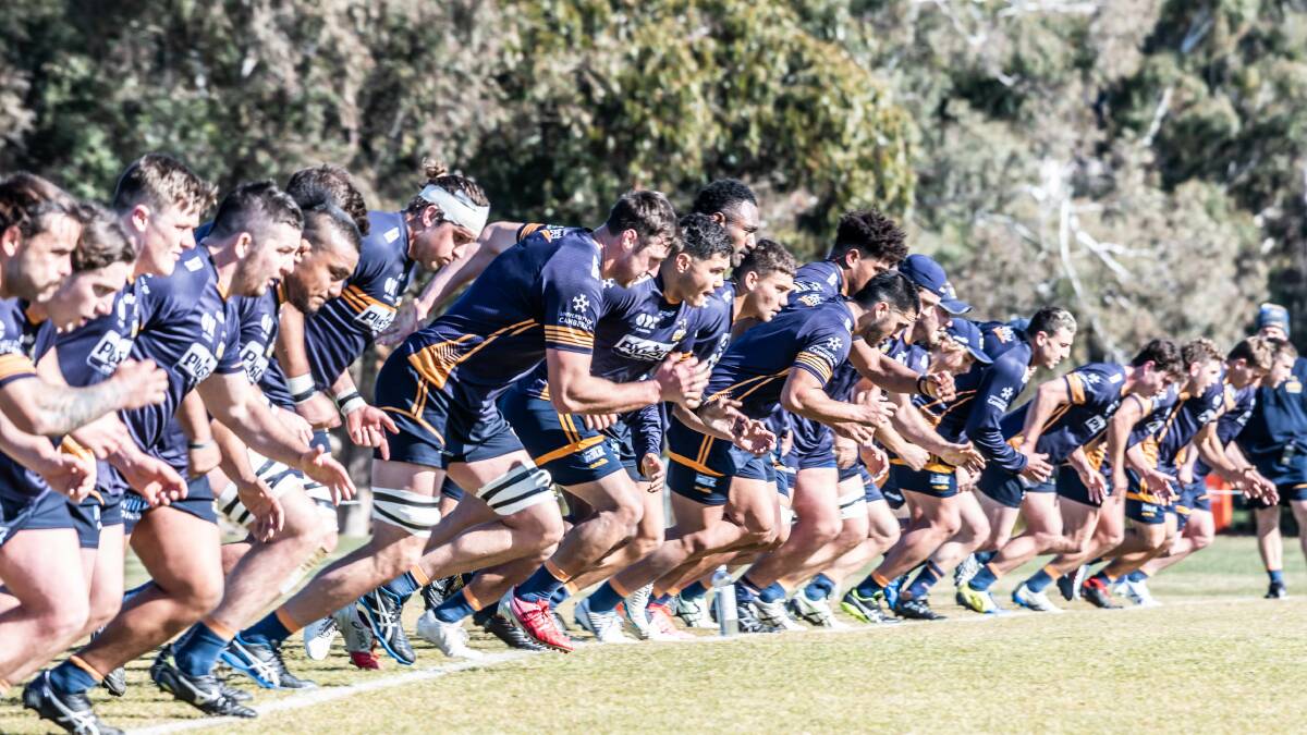 The Brumbies are fighting to stay on top of the Super Rugby AU ladder. Picture: Karleen Minney