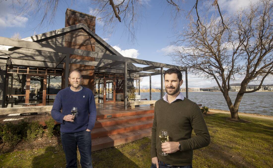 The Boathouse executive chef John Leverink and owner James Souter are opening the doors for lunch. Picture: Sitthixay Ditthavong