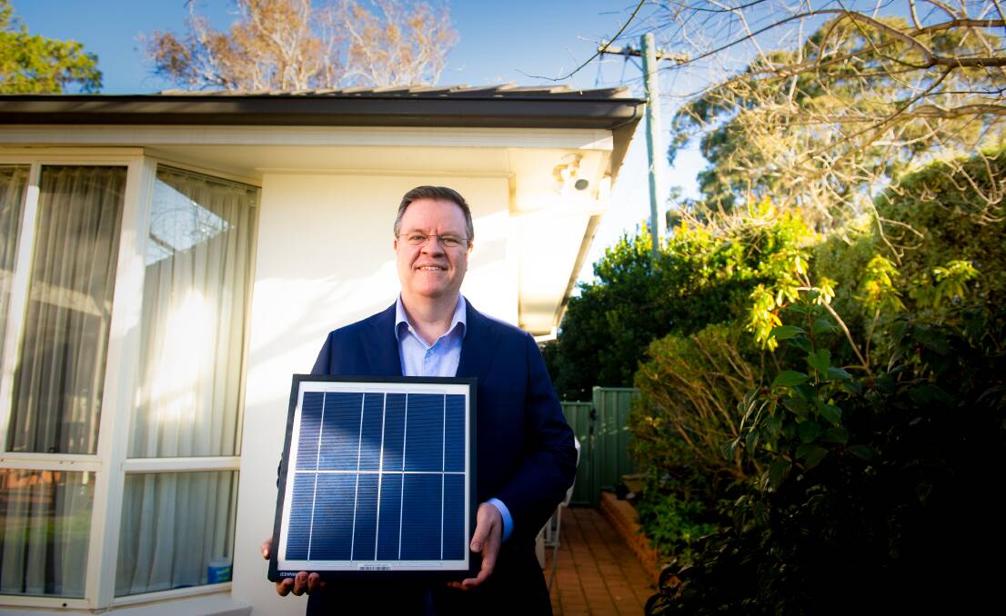 CEO of Smart Energy Council, John Grimes, as new modelling says 1000 new jobs in Canberra could be created that would help tackle climate change. Picture: Elesa Kurtz 