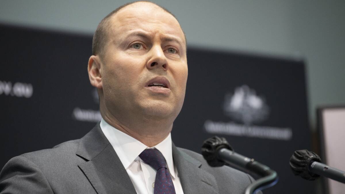 Treasurer Josh Frydenberg delivers the economic and fiscal update on Thursday. Picture: Sitthixay Ditthavong