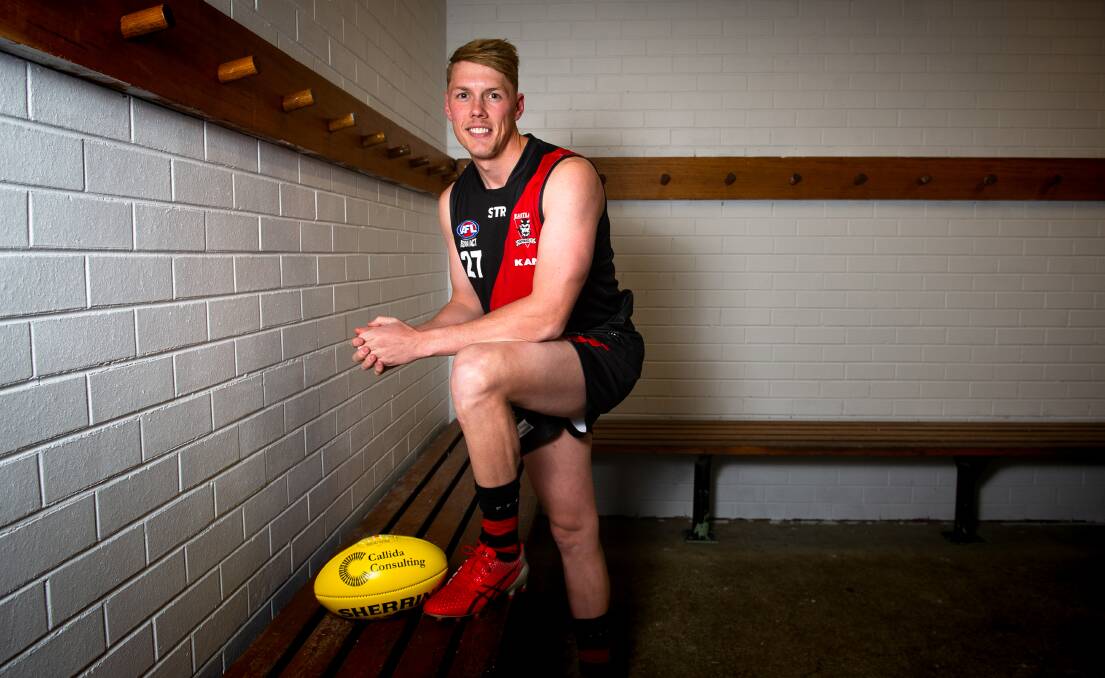Eastlake Division 2 player, Matt Smith, played his first AFL match in 728 days last weekend after having a knee reconstruction. Picture: Elesa Kurtz