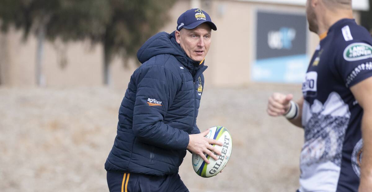 Brumbies assistant coach Peter Hewat is moving to Japan. Picture: Sitthixay Ditthavong