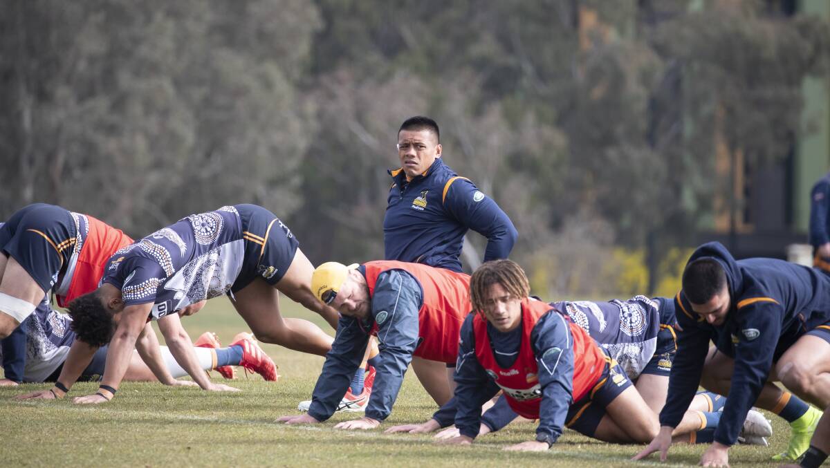 Allan Alaalatoa and the Brumbies now set their sights on the Reds. Picture: Sitthixay Ditthavong