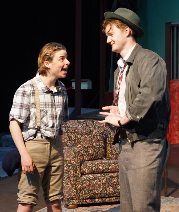 Jamie Boyd, left and James McMahon in Brighton Beach Memoirs. Picture: Supplied
