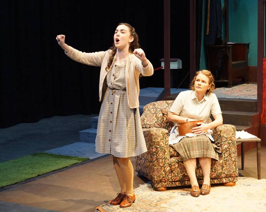 Caitlin Baker, left, and Victoria Dixon on stage. Picture: Supplied