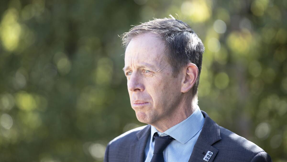 Attorney-General Shane Rattenbury, whose directorate has said a bigger reduction in Indigenous incarceration rates than targeted will be needed to achieve parity. Picture: Sitthixay Ditthavong