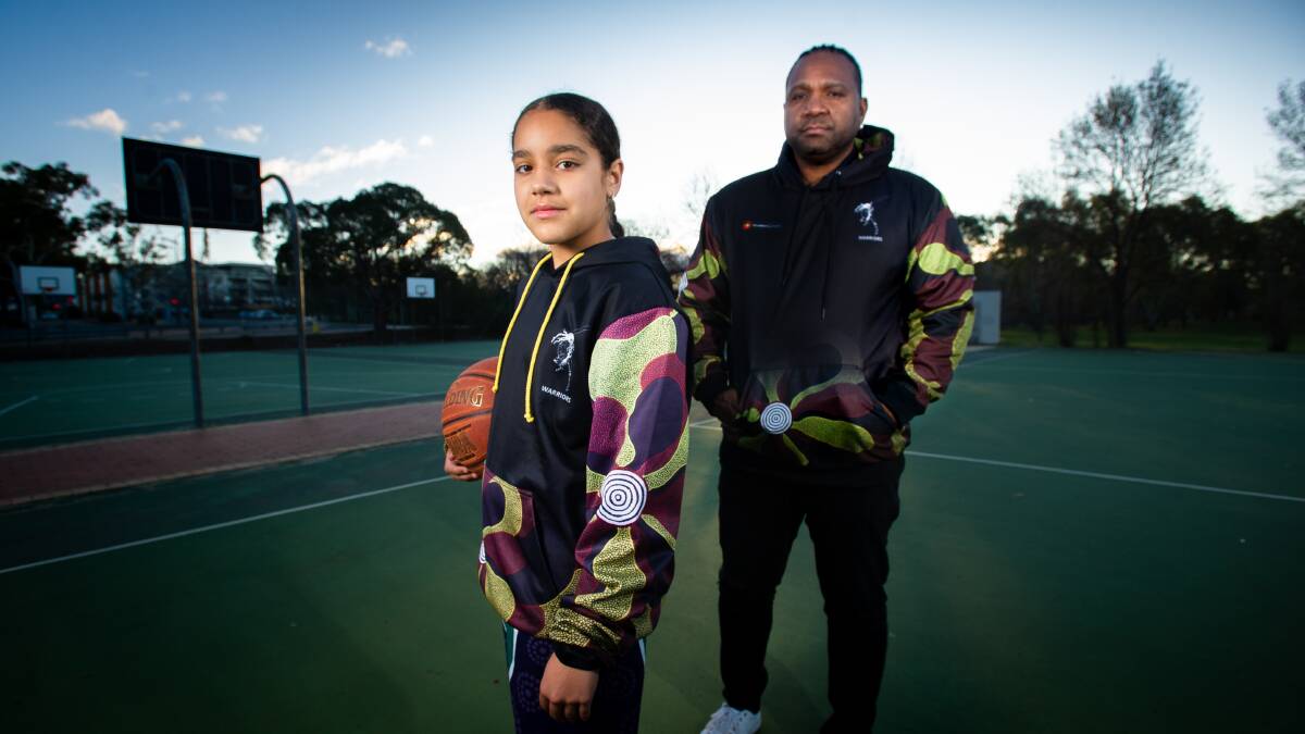 12-year-old Sienna Devow's basketball team was subject to racist slurs at their game. Her father, Dion Devow, has called for further action from Basketball ACT to prevent racism in the sport. Picture: Elesa Kurtz