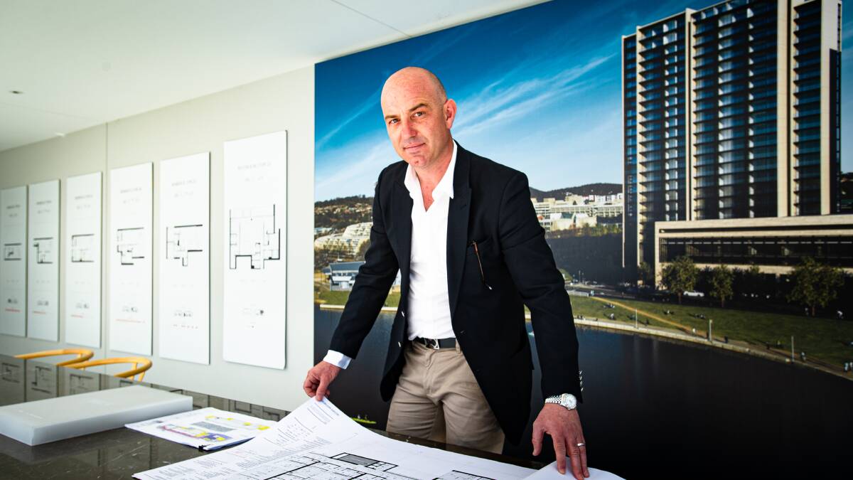 Director of Per Se developments, Anthony Tokich. Per Se is bringing 217 apartments to Belconnen town centre. Picture: Elesa Kurtz 