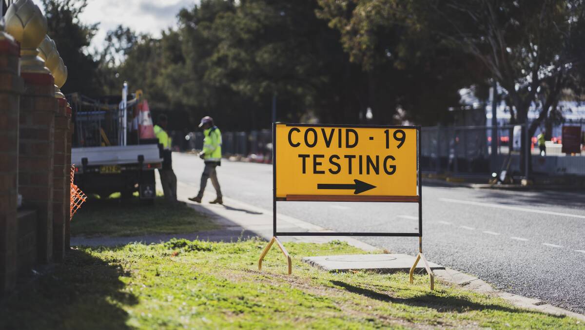 Canberrans are urged to get tested for COVID-19 if they have the mildest symptoms. Picture: Dion Georgopoulos