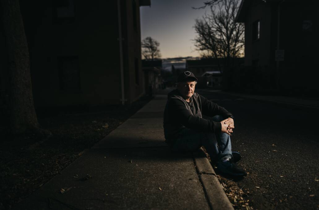 Dave Bryce has been made homeless during a pandemic after his sudden eviction from the Ainslie Village. Picture: Dion Georgopoulos