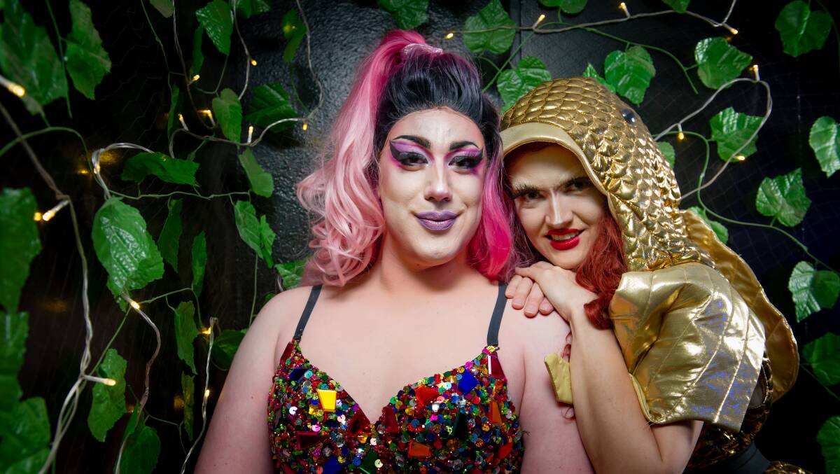 Toni Kola and Faux nee Phish aim to rejuvinate Canberra's drag scene. Picture: Elesa Kurtz 