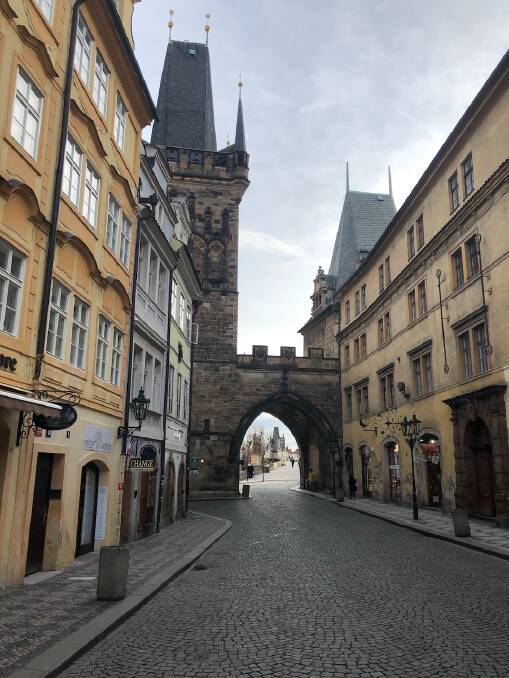 Prague's Mala Strana district. 