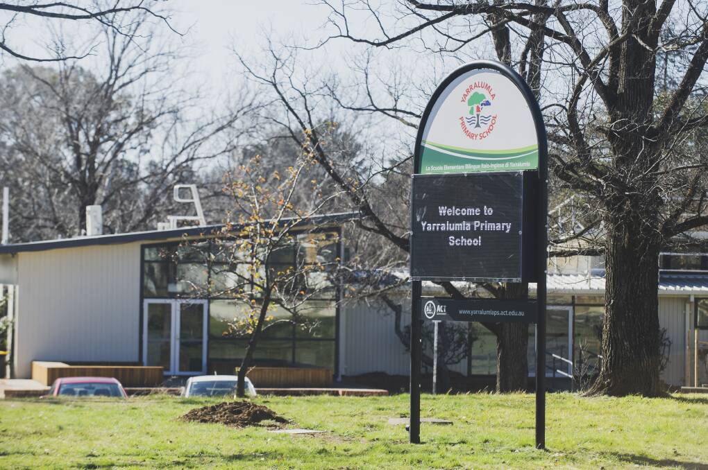 At least eight rooms at Yarralumla Primary School were closed for deep cleaning after above-threshold levels of lead were detected. Picture: Dion Georgopoulos