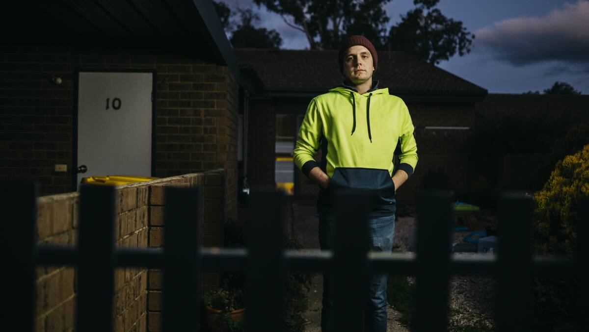 Josh Glass receives a reduced amount of JobSeeker depending on his earnings. Picture: Dion Georgopoulos.