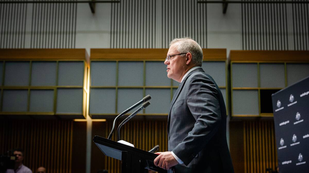 Prime Minister Scott Morrison ordered the public service to roll out a new gift register scheme in October. Picture: Elesa Kurtz
