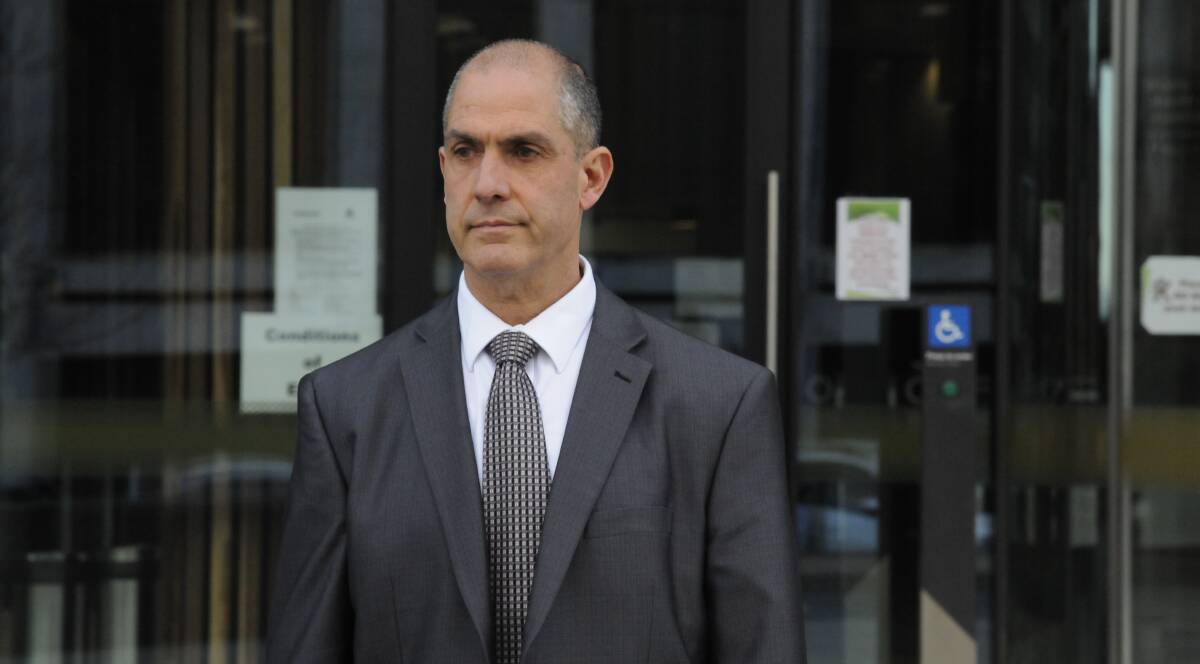 Former Australian Federal Police deputy commissioner Ramzi Jabbour leaves the ACT Magistrates Court after an earlier hearing. Picture: Blake Foden