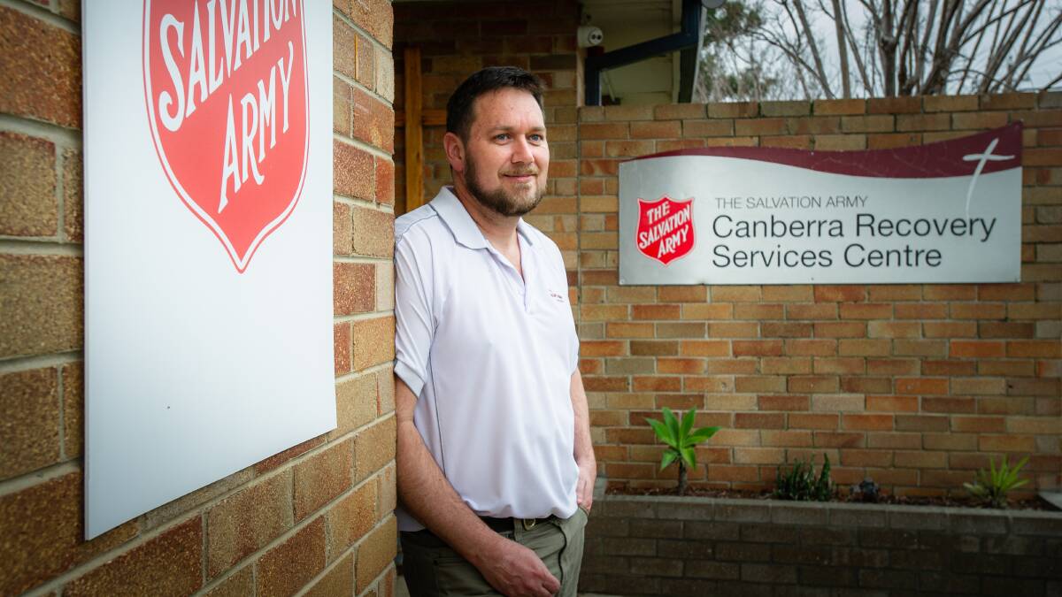 Salvation Army captain Daniel Ross runs the Salvos' drug and alcohol rehab centres. He says waiting times have expanded due to the coronavirus. Picture: Elesa Kurtz