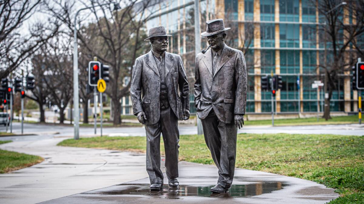 The ambition of Curtin and Chifley in 1945 contrasts markedly with the timidity of the Coalition in 2020. Picture: Karleen Minney