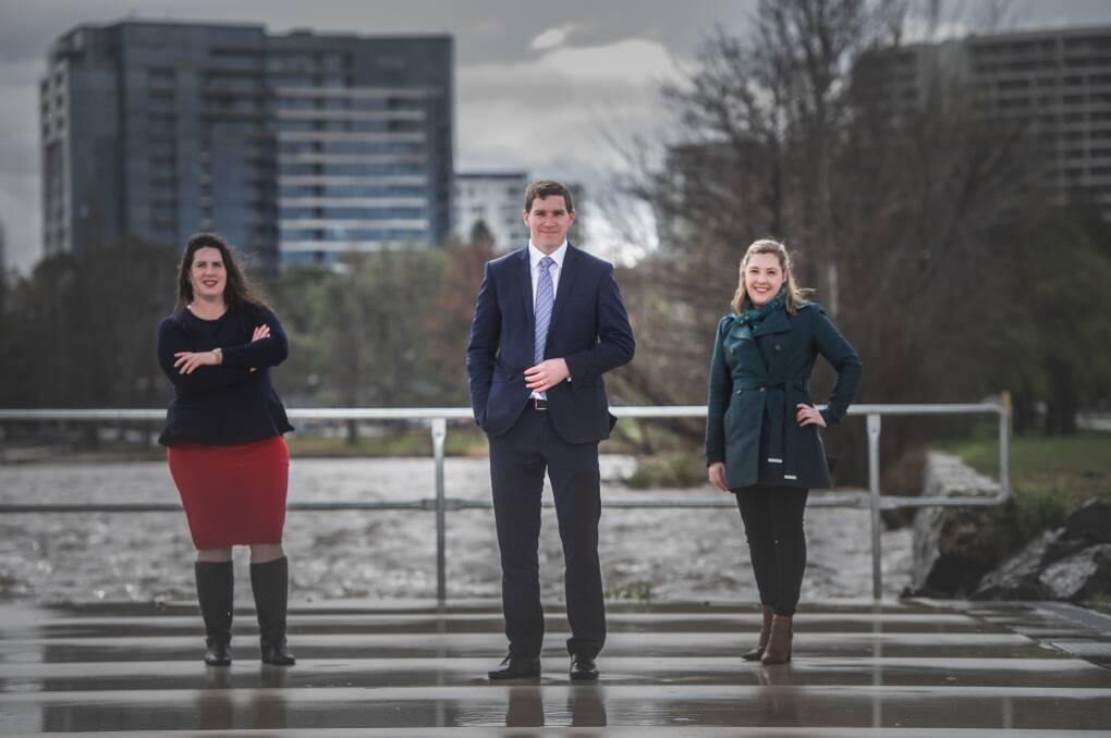 The Canberra Liberals - including Giulia Jones, pictured left - had vowed to "unpick" the Curtin land deal. Picture: Karleen Minney