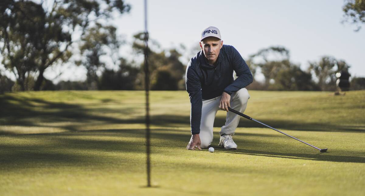 Canberra golfer Matt Millar finished tied fifth in the Dubbo Open. Picture: Dion Georgopoulos