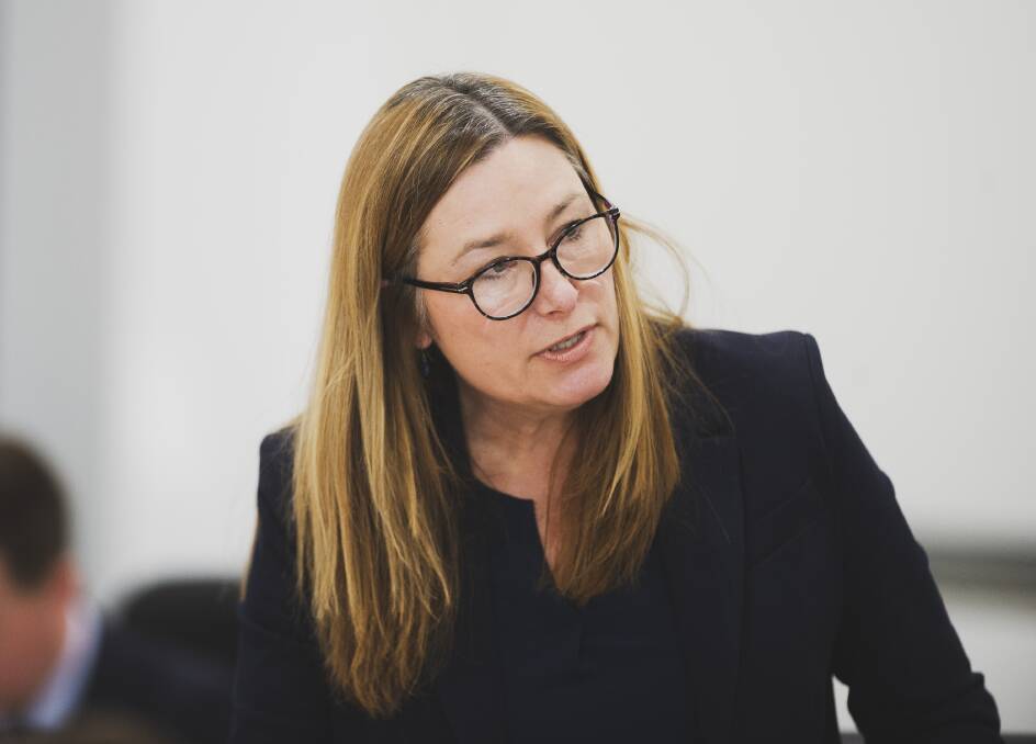Education Minster Yvette Berry said community feedback showed there was concern about how NAPLAN created a high-stakes culture. Picture: Dion Georgopoulos