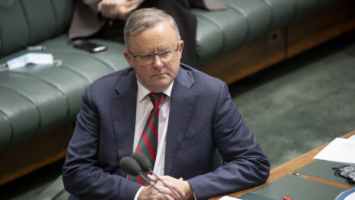 It's difficult to imagine Anthony Albanese will be in a position where he can oust Scott Morrison at the next election. Picture: Sitthixay Ditthavong