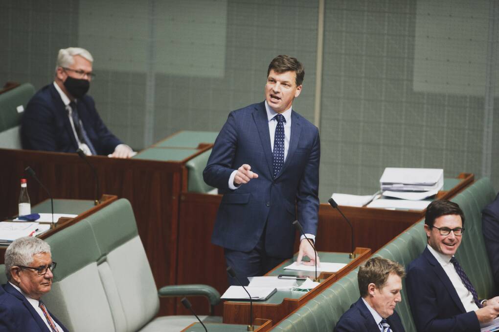 Minister for Energy and Emissions Reduction Angus Taylor. Picture: Dion Georgopoulos