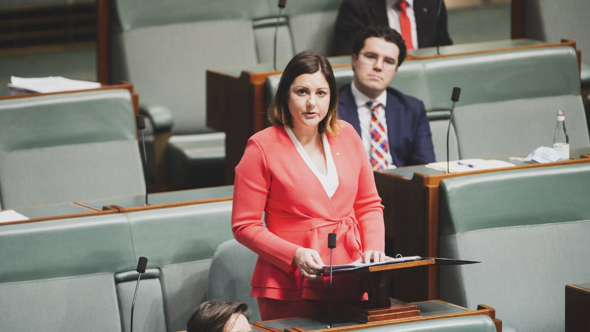 Member for Eden-Monaro Kristy McBain has called for a "border bubble" between NSW and ACT. Picture: Dion Georgopoulos