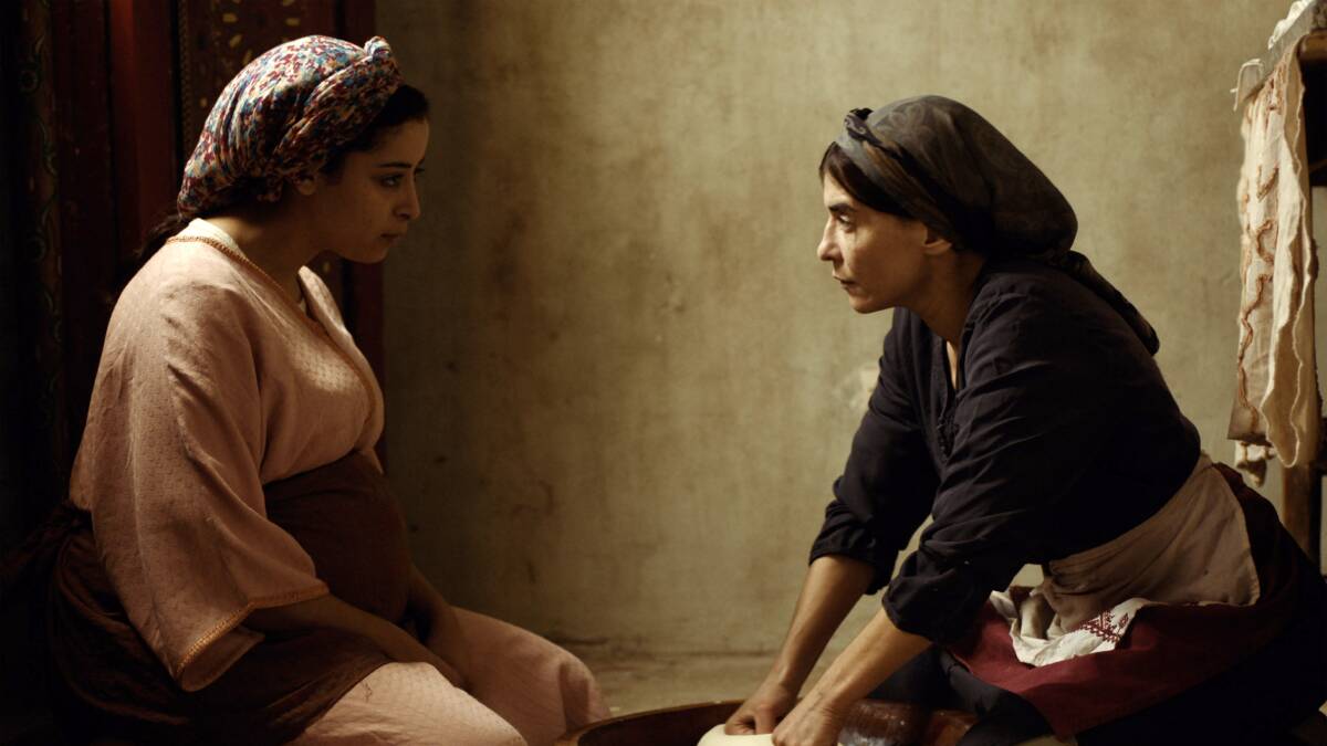  Lubna Azabel, left and Nisrin Erradi in Adam. Picture: Sharmill Films