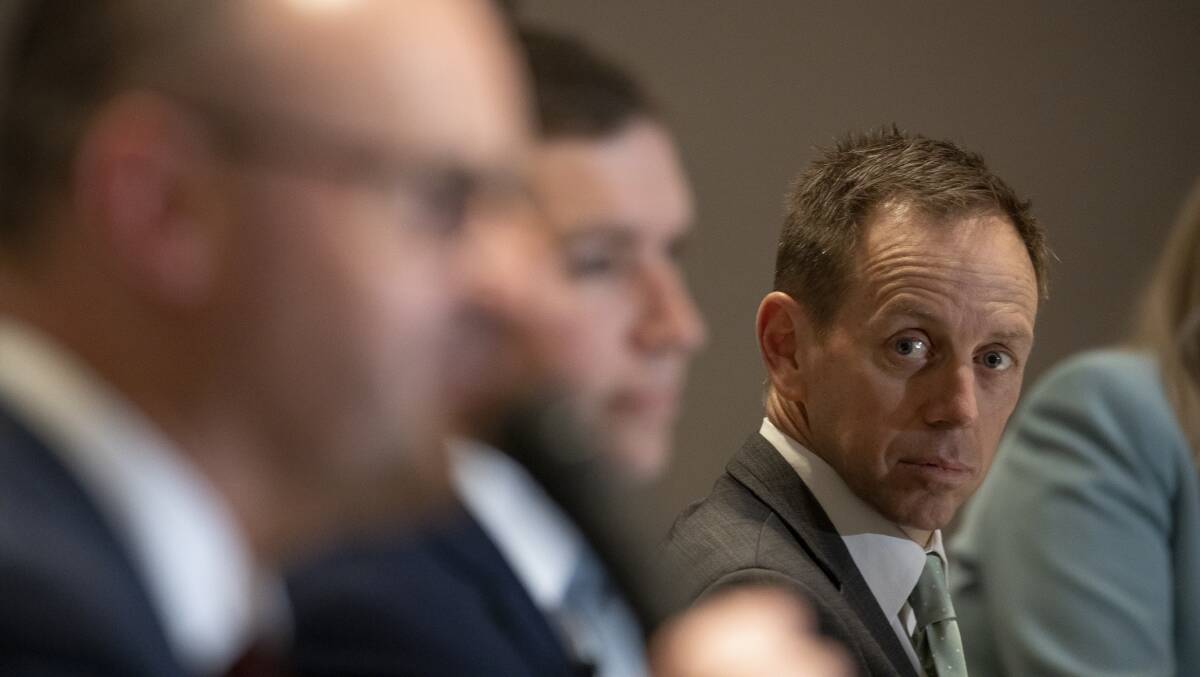 ACT Greens leader Shane Rattenbury, who says his party will not work with the Canberra Liberals to form a government. Picture: Sitthixay Ditthavong