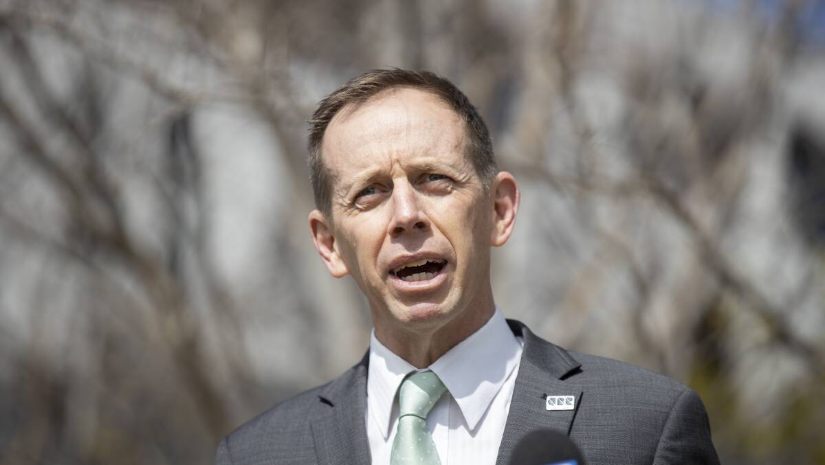 ACT Attorney-General Shane Rattenbury hopes to introduce a bill to raise the age of criminal responsibility to the Legislative Assembly before the end of the year. Picture: Sitthixay Ditthavong 