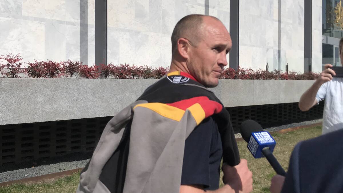 Owen Van Duren leaves the ACT courts on bail earlier this month. Picture: Cassandra Morgan