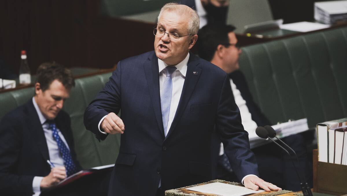 The Prime Minister has said Australia will meet its Paris emissions targets in a canter. Picture: Dion Georgopoulos