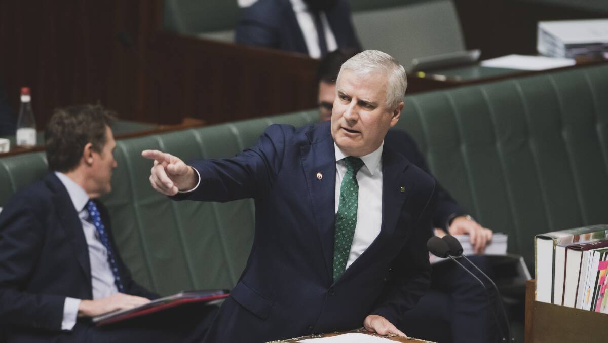 Australian Deputy Prime Minister Michael McCormack's stance on emissions legislations is not doing his constituents any favours. Picture: Dion Georgopoulos.