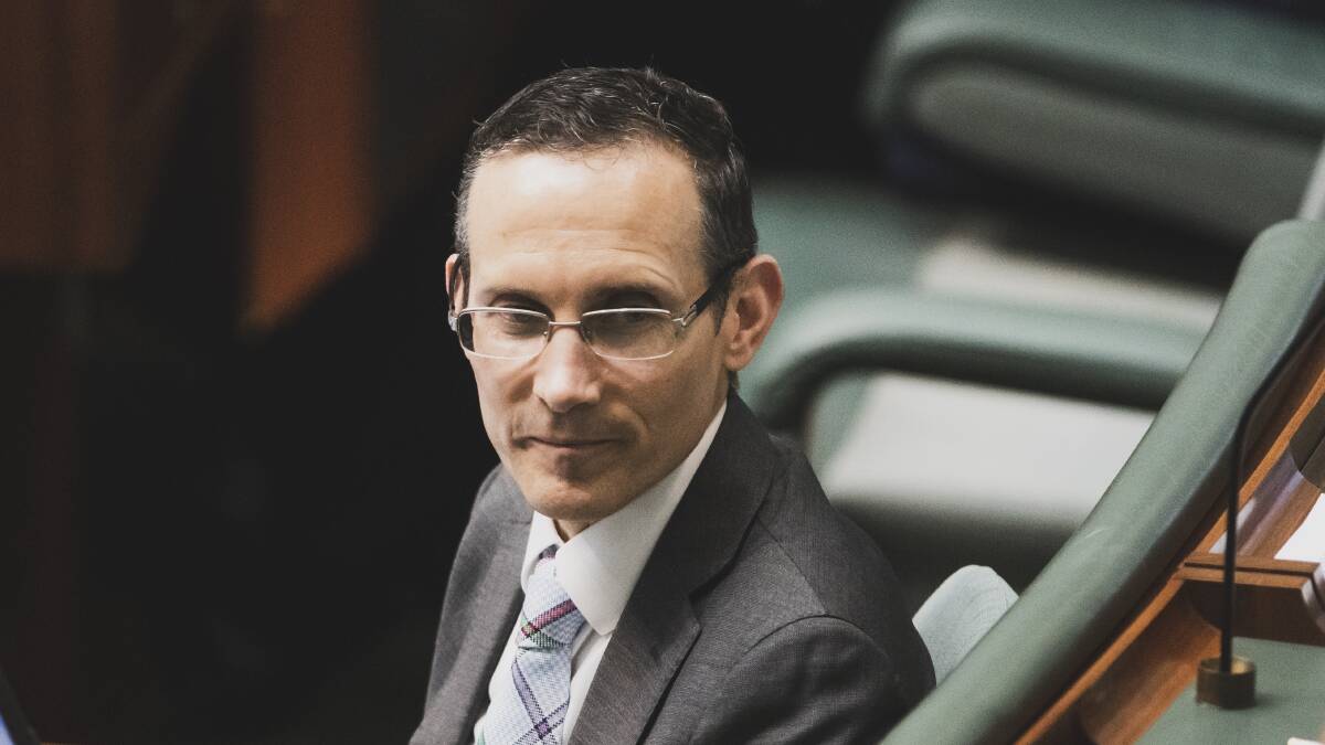 Fenner MP Andrew Leigh says millions of dollars will be ripped from the ACT economy each week starting September 28. Picture: Dion Georgopoulos 