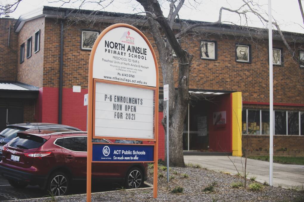 North Ainslie Primary School closed five rooms for cleaning after high levels of lead were detected. Picture: Dion Georgopoulos 