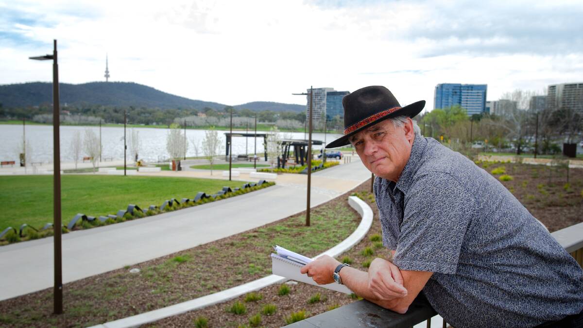 Lake Burley Griffin Guardians acting convenor Mike Lawson says the growing group is ready for a long fight against the revamp of the lake's West Basin. Picture: Elesa Kurtz 