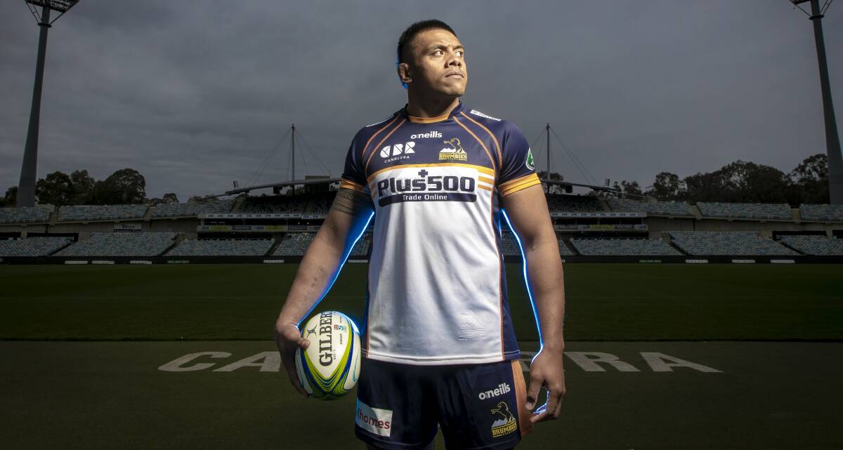 Brumbies skipper Allan Alaalatoa claimed the Brett Robinson Award as the club's best player. Picture: Sitthixay Ditthavong